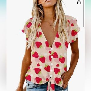 Strawberry shirt/blouse